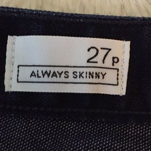 Gap jeans 27p always skinny great shape funky